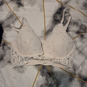 PINK Victoria's Secret Light Pink Lace Bralette